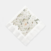 Schöne handgemalte Blumendrucke Serviette (Ecke)