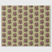 Schöne, handgemalte Blumensprays Geschenkpapier (Flach)