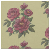 Schöne, handgemalte Blumensprays Stoff (Nahaufnahme)