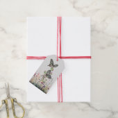 Schöne handgemalte Ceylon-Rose Butterfly Geschenkanhänger (Mit Garn)