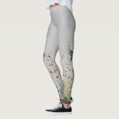 Schöne handgemalte Ceylon-Rose Schmetterlinge Leggings (Links)