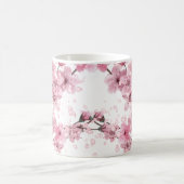 Schöne handgemalte Kirschblossom drucken Kaffeetasse (Mittel)