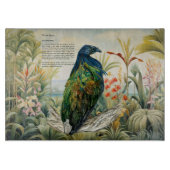 Schöne handgemalte Nicobar-Taube Schneidebrett (Vorderseite)