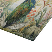 Schöne handgemalte Nicobar-Taube Schneidebrett (Ecke)