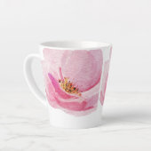 Schöne, handgemalte Peony Print Milchtasse (Linke Ecke)