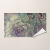 Schöne handgemalte, schokkulente botanische Kunst Handtuch (Handtuch)