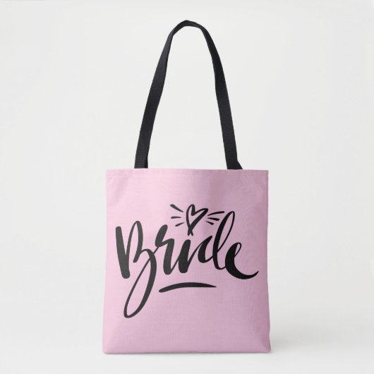 Schöne handgemietete BRIDE Hochzeitstasche Tasche (Vorderseite)