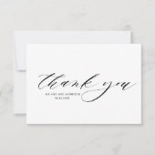 schöne handgeschriebene Hochzeit Dankeschön Karte (Vorderseite)