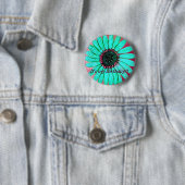 Schöne handgezeichnete Blume Geburtstag Button (Beispiel)