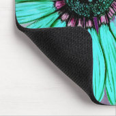 Schöne handgezeichnete Blume Mousepad (Ecke)