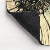 Schöne handgezeichnete Blume Mousepad (Ecke)