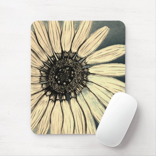 Schöne handgezeichnete Blume Mousepad (Mit Mouse)