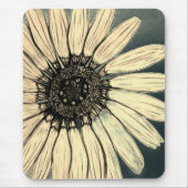 Schöne handgezeichnete Blume Mousepad (Vorne)