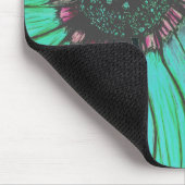 Schöne handgezeichnete Blume Mousepad (Ecke)