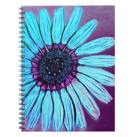 Schöne handgezeichnete Blume Notizblock (Vorderseite)