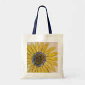 Schöne handgezeichnete Blume Tote Bag Tragetasche (Vorne)