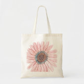 Schöne Handgezeichnete Blume Tote Tasche (Vorne)