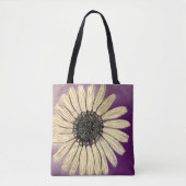 Schöne handgezeichnete Blume Tote Tasche (Vorderseite)