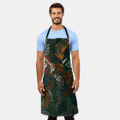 Schöne handgezeichnete Blume, tropische Palme  Schürze (Getragen)