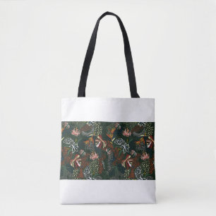 Schöne handgezeichnete Blume, tropische Palme  Tasche