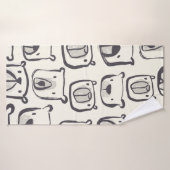 Schöne handgezeichnete doodles Abbildung p Badehandtuch (Badehandtuch)