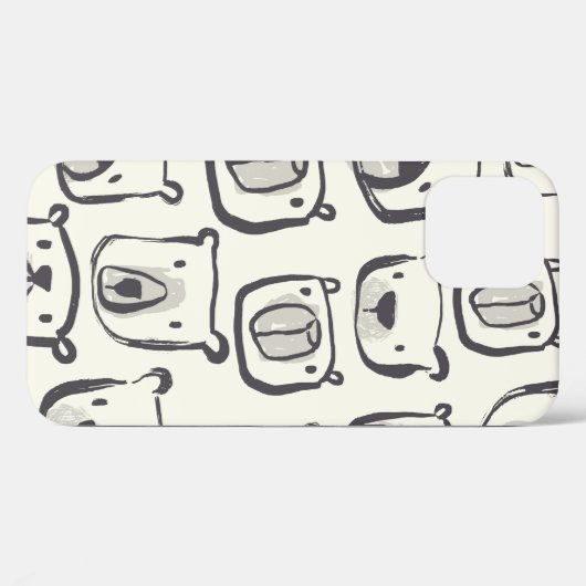 Schöne handgezeichnete doodles Abbildung p Case-Mate iPhone Hülle (Rückseite (Horizontal))