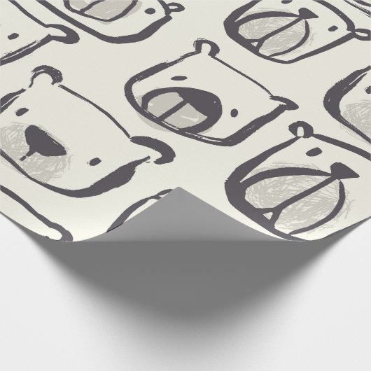 Schöne handgezeichnete doodles Abbildung p Geschenkpapier (Ecke)