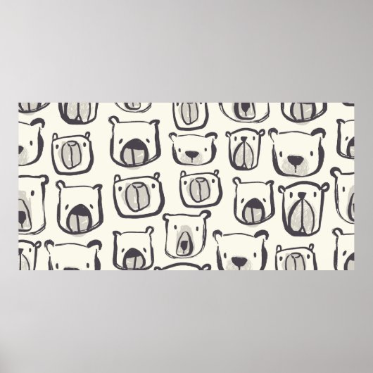 Schöne handgezeichnete doodles Abbildung p Poster (Vorne)