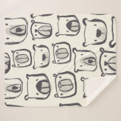 Schöne handgezeichnete doodles Abbildung p Sherpadecke (Vorderseite (Horizontal))