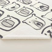 Schöne handgezeichnete doodles Abbildung p Sherpadecke (3/4)