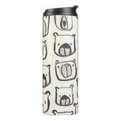 Schöne handgezeichnete doodles Abbildung p Thermosbecher (Nach links gedreht)