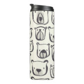 Schöne handgezeichnete doodles Abbildung p Thermosbecher (Nach rechts gedreht)