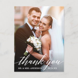 Schöne Handschrift Hochzeit Braut Bräutigam Foto D Postkarte