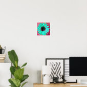 Schöne Handskizze Blume drucken Poster (Heimbüro)