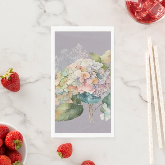 Schöne Handtücher von Pastel Hydrangea Serviette (Beispiel)