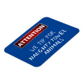 Schöne Handtuchtiere Funny Cruise Door Marker Magnet (Linke Seite)