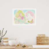 Schöne Hannita Kunst Illustration. Poster (Küche)