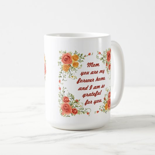 Schöne Happy Mother's Day Wrap Kaffeetasse (VorderseiteRechts)