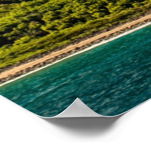 Schöne Hawaii-Berge Poster (Ecke)