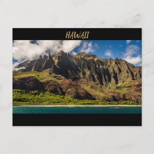 Schöne Hawaii-Berge Postkarte (Vorderseite)