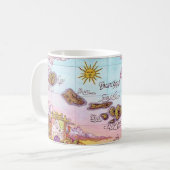 Schöne Hawaii-Inseln Karte Kaffeetasse (Vorderseite Links)