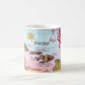 Schöne Hawaii-Inseln Karte Kaffeetasse (Mittel)