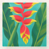 Schöne Hawaii-Kunst Glasuntersetzer (Vorderseite)