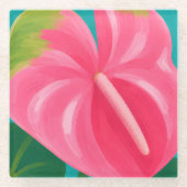 Schöne Hawaii-Kunst Glasuntersetzer (Vorderseite)