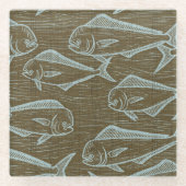 Schöne Hawaii-Kunst Glasuntersetzer (Vorderseite)