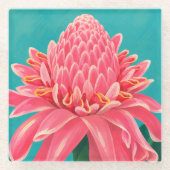 Schöne Hawaii-Kunst Glasuntersetzer (Vorderseite)