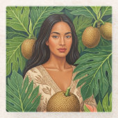 Schöne Hawaii-Kunst Glasuntersetzer (Vorderseite)