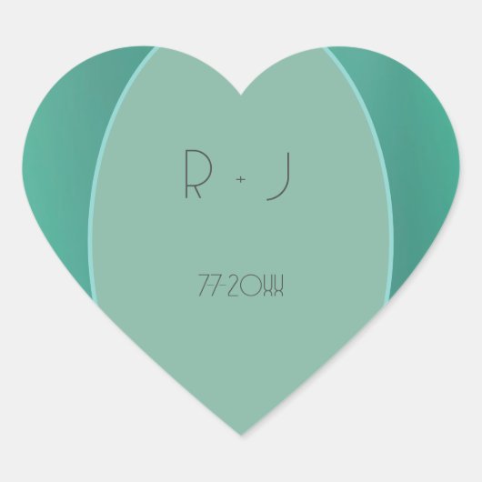 Schöne Heart Sticker (Vorderseite)