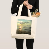 SCHÖNE HEBREWS 11:1 SONNE JUMBO STOFFBEUTEL (Vorderseite (Produkt))