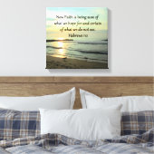 SCHÖNE HEBREWS 11:1 SONNE LEINWANDDRUCK (Insitu (Schlafzimmer))